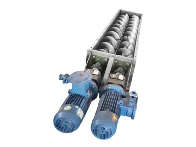 Double axis screw conveyor